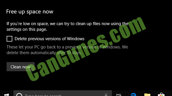 Free Up Space Windows 10 Storage Sense